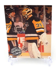 1991 Pro Set Platinum Hockey Tom Barrasso Pittsburgh Penguins #96 NHL HOF