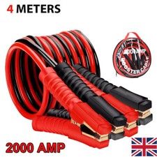 4M Heavy Duty Jump Leads 2000AMP Car Van Battery Booster Cables Jumper Cable UK