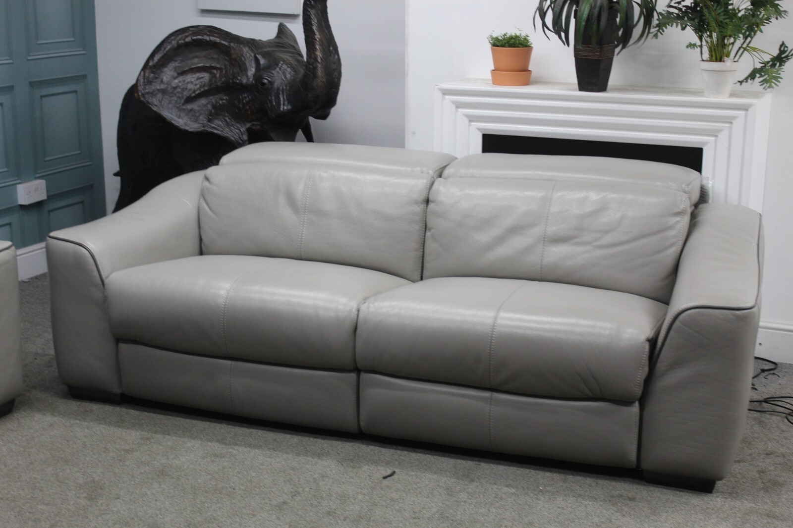 XAVIER, ELIXIR, ELECTRIC RECLINER PAIR OF 3 SEATER SOFAS IN FEATHER