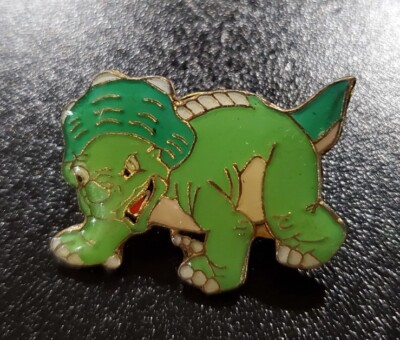 1980s The Land Before Time Cera Green Triceratops Lapel Pin 1.2 ...