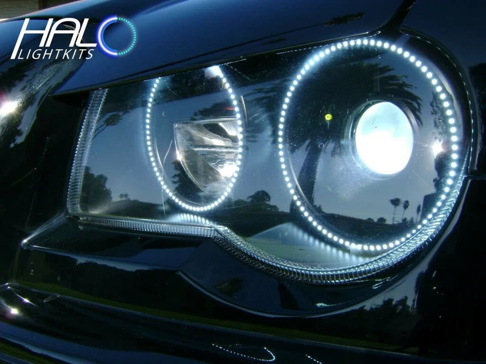 2005-2007 Dodge Magnum Colorshift Luz LED Faro Halo Kit 4 Anillos por Oracle Foto 4 de 4