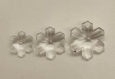 Swarovski Crystal Clear Snowflake 6704 Pendant; 3 Sizes: 25mm, 30mm, 35mm