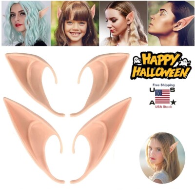 Soft Latex Elf Ear Simulation Harmless Props Angel Dress Halloween Cosplay USA