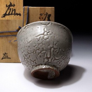 @ML48 Antique Japanese Tea Bowl, Old Karatsu Ware, WABI SABI, 19C