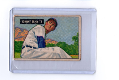 1951 Bowman Johnny Schmitz Chicago Cubs #69      Original F/G