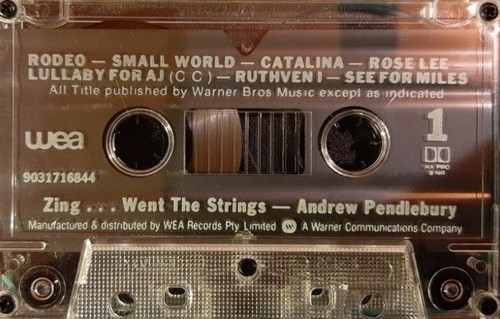 ANDREW PENDLEBURY - ZING WENT THE STRINGS. DOLBY® CASSETTE TAPE. FREE POST!! - Picture 5 of 6