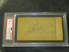 Douglas Fairbanks Jr Signed Autographed Index Card PSA Certified Encapsulated