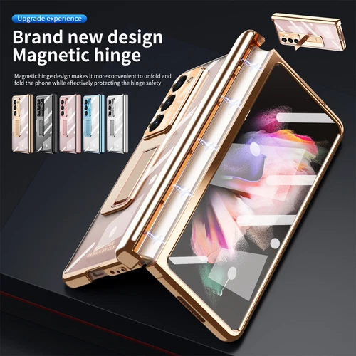 Magnetic Hinge Protector Case Screen Cover For Samsung Z Fold 6/5/4/3 with S Pen - Picture 16 of 69