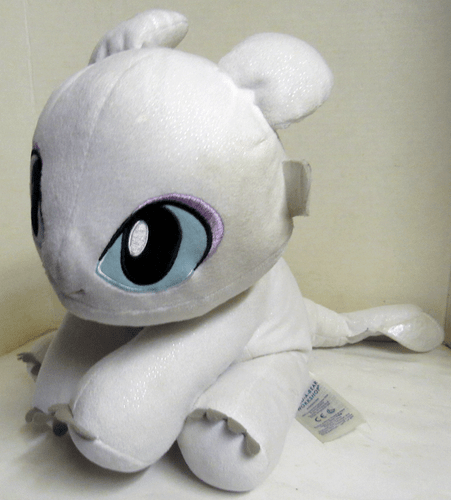 Build A Bear Plush How To Train Your Dragon White Light Fury Glitter Body