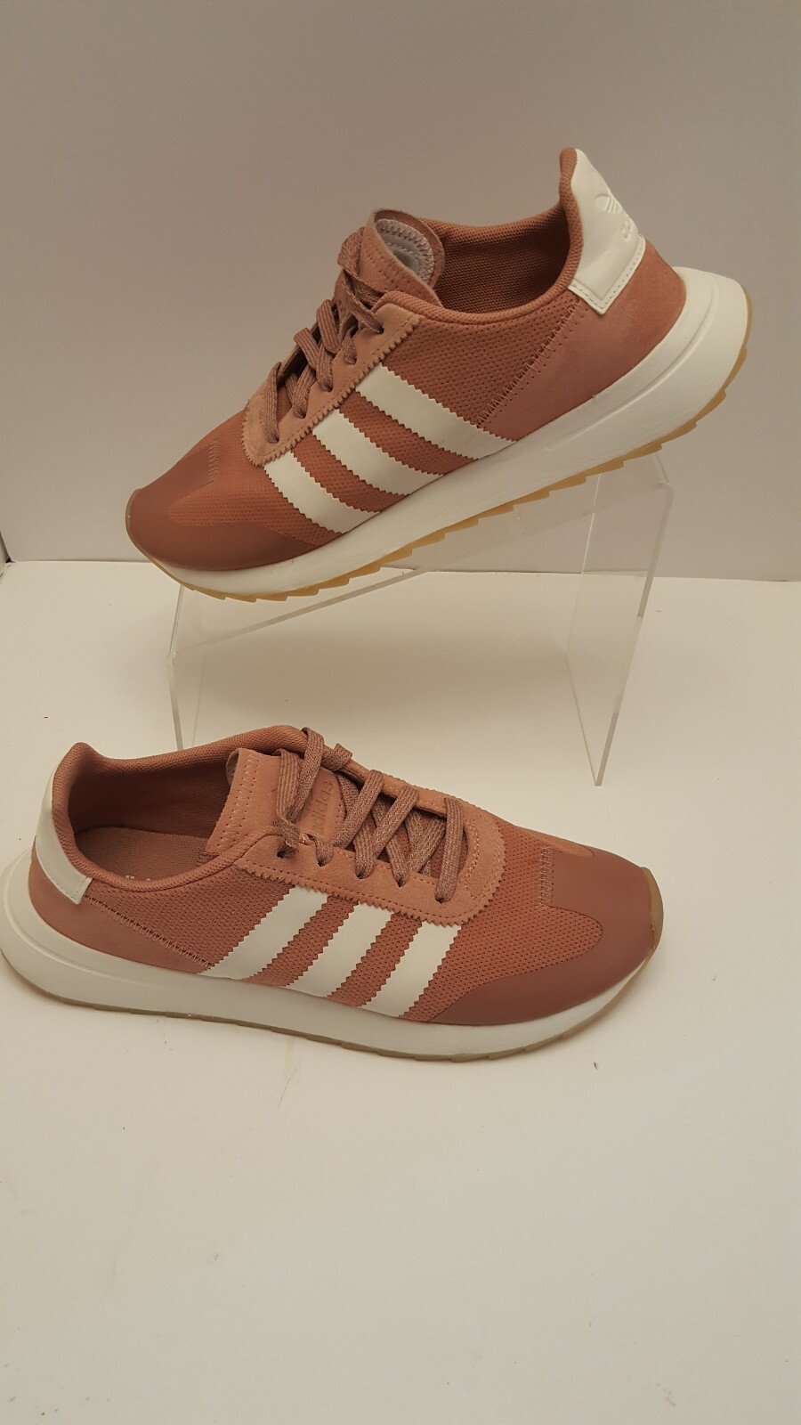 Adidas Womens Flashback Running Sneakers Pink Salmon Casual Shoes Size ...