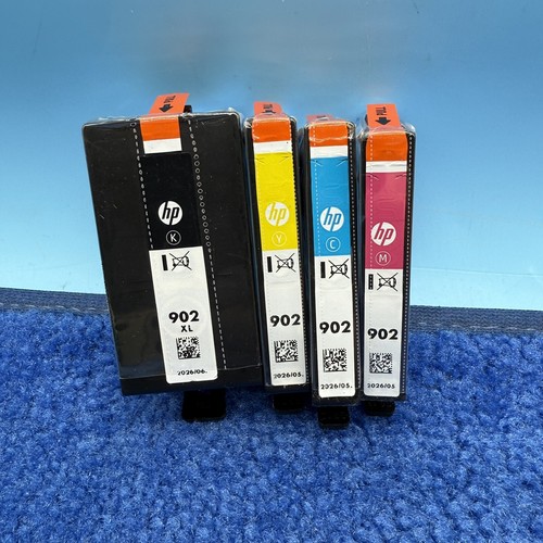 Lot De 4 Cartouches D'encre HP 902XL D'origine - Noir, Cyan, Magenta, Jaune Pour OfficeJet Pro