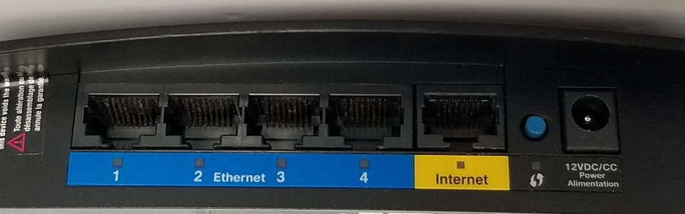 Cisco Linksys E1200 Wi-Fi Router with Power Cable Adapter - works - Image 3 of 3