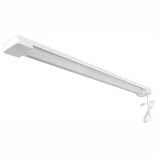 Commercial Electric 3 ft. 1-Light 30-W White Utility LED Shop Light