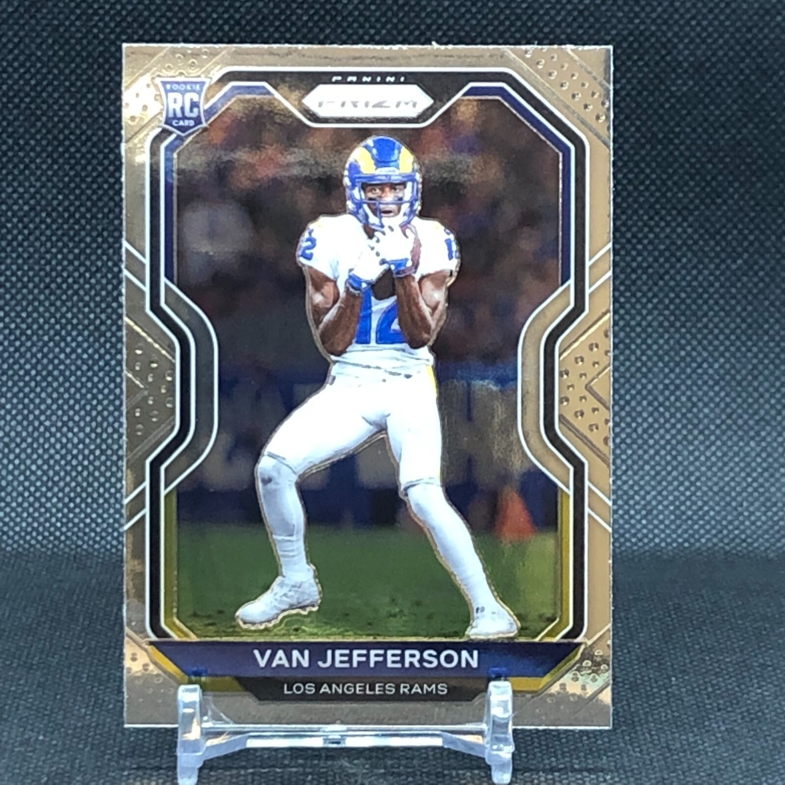 2020 Panini Prizm VAN JEFFERSON RC #377 - LA Rams Rookie Football Card