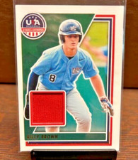 2022 Panini USA Baseball Stars & Stripes Materials Riley Brown #USAM-RB  34/99