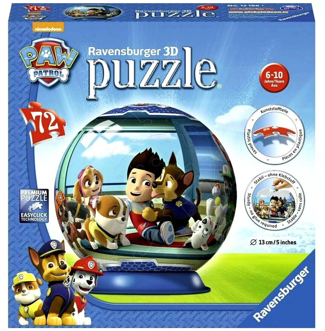 Puzzleball 3D Patrulha Pata 72 Peças