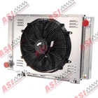 3Row Aluminum Radiator+Shroud fit 1961-1966 Ford Thunderbird 6.4L 6.6L 7.0L V8.