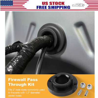 LS Swaps Harness Firewall Pass Through For Cars With a 1.2'' Hole Black