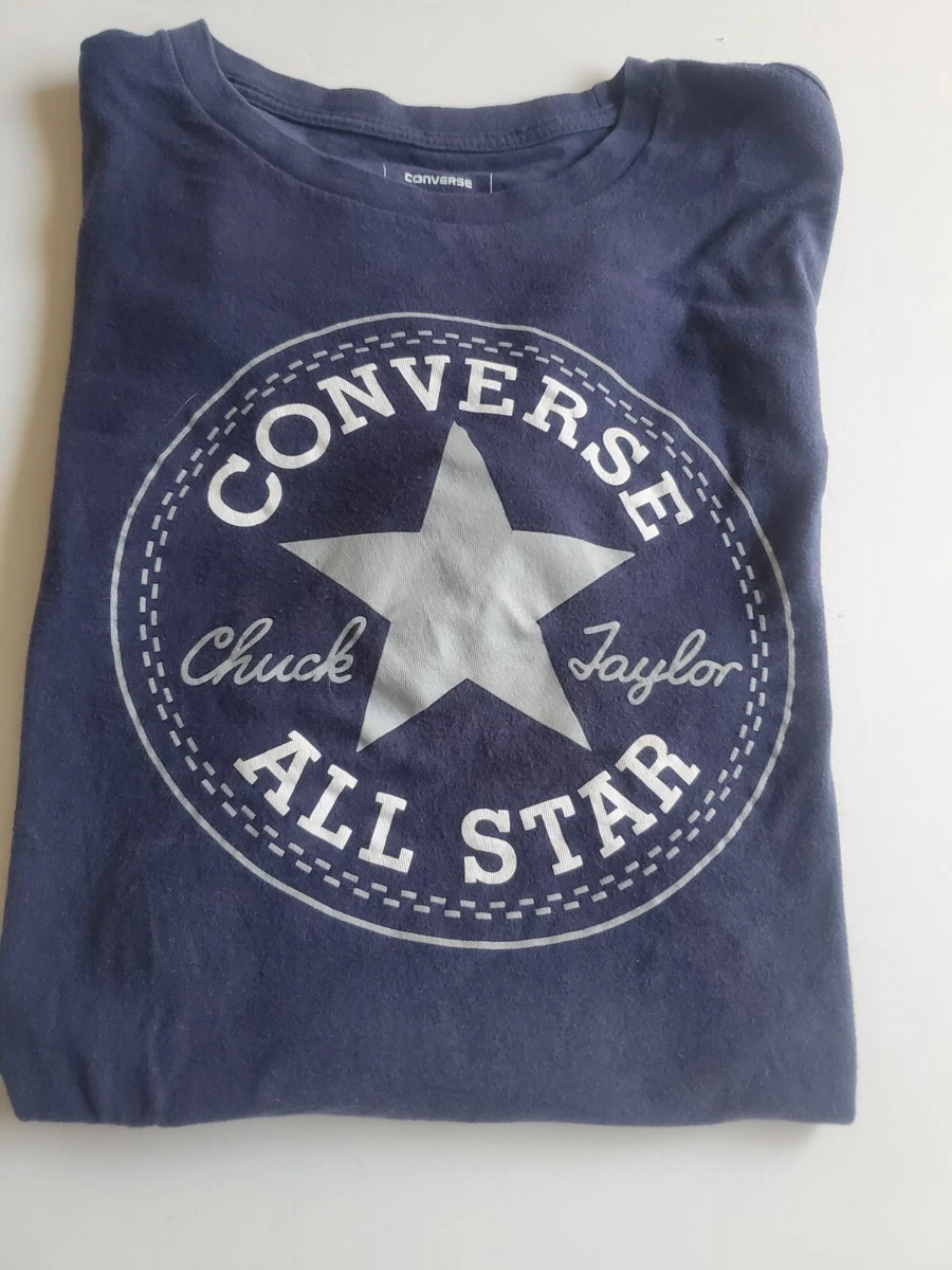 Blue converse best sale shirt