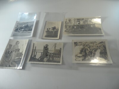 E6-12 Vintage estate photo lot of 6 photos 1930's-40's boat dock cabin Santiago