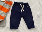 EUC Lot Of 3 Baby Gap Unisex Toddler Pants Size 6-12 M Blue Gray Orange — photo 2