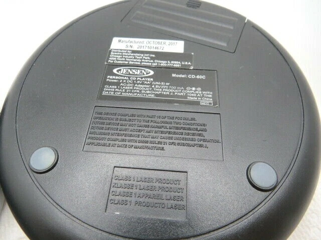 Lote de 3 CD players portáteis usados Jensen & Onn, peças ou reparos - Imagem 4 de 4