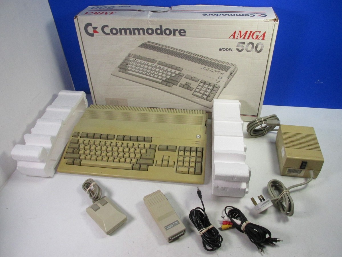 WORKING vintage COMMODORE AMIGA A500 VIDEO COMPUTER SYSTEM GAME