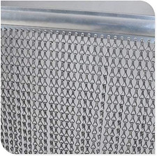 90Cm X 200Cm Premium Aluminium Fly Door Chain Curtain for Doorways, Fly Screens