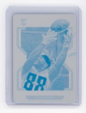 2023 Panini Prizm Football Frank Darby Cyan Plate #406 1/1