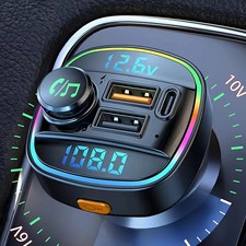 Bluetooth 5.0 FM Transmitter Handsfree Car Ra...