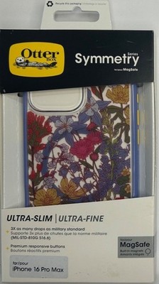 OtterBox Symmetry Series Ultra-Slim iPhone 16 Pro Max Case MagSafe Floral Design