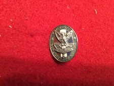 1924-32 Eagle Scout oval pin lapel. BSA on  eagle chest sterling silver 