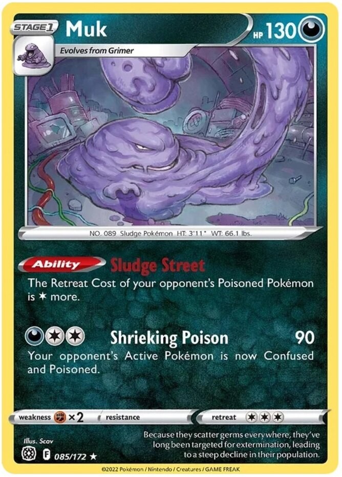 Muk - 085/172 - Rare - Near Mint
