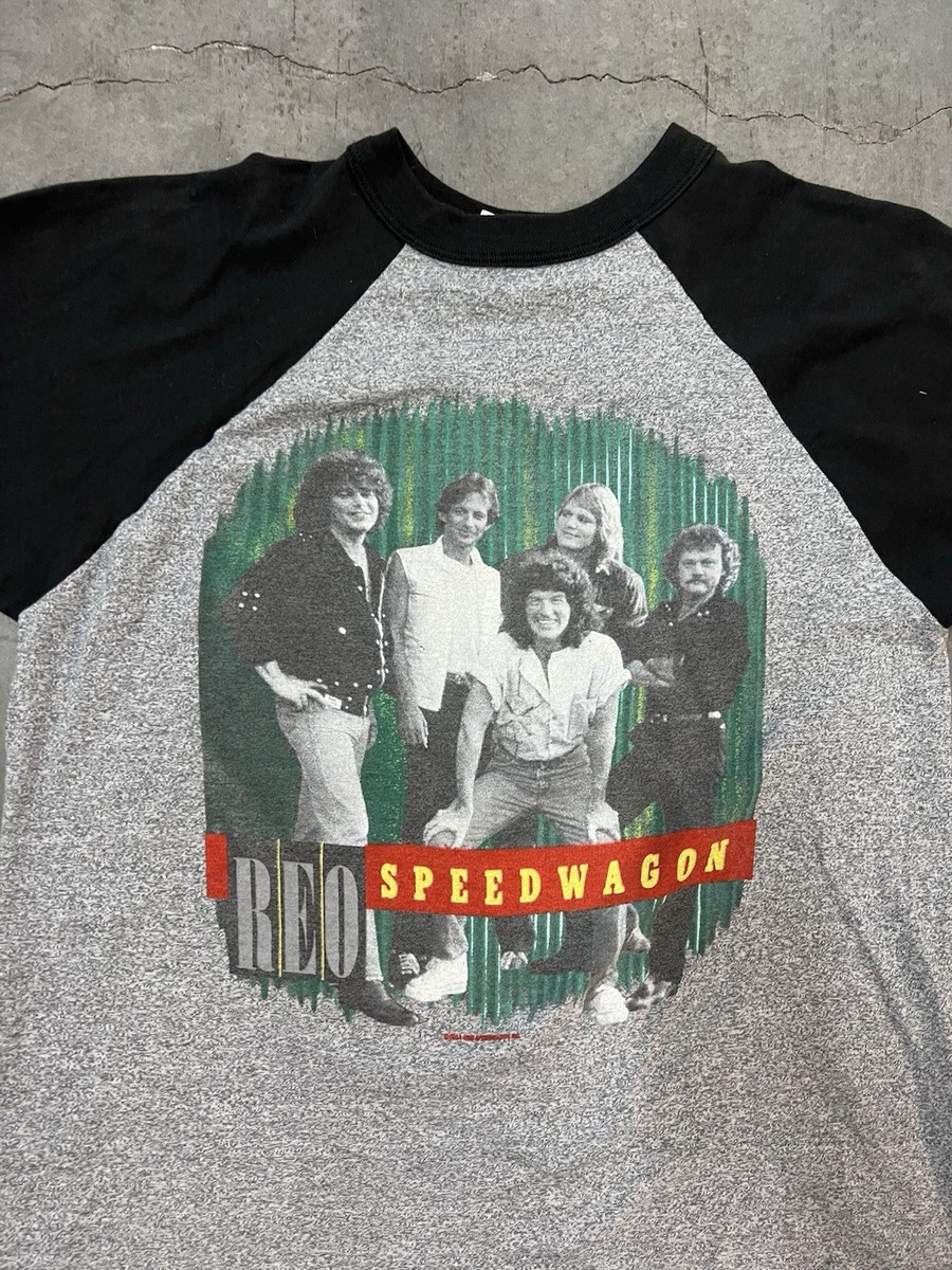Vintage REO Speedwagon Wheels Are Tourin' 84 85 3/4 Sleeve Raglan