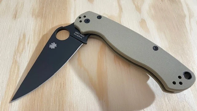 Spyderco Golden.Colorado 美国地球折叠刀棕褐色手柄 CPM S30V 黑色 — 第 3/4 张图片