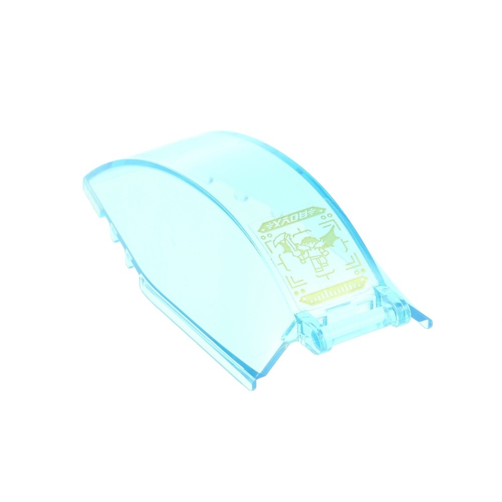 1x Lego Windshield 8x4x2 Transparent Blue Curved Sticker 71770 23448