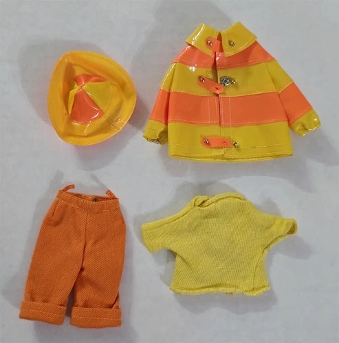 X-62 VINTAGE 1960'S MATTEL BARBIE FRANCIE MOD CLAM DIGGERS #1258 OUTFIT