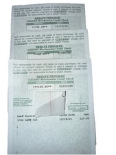 ✅Never Expired✅ 3 Menard’s Rebate Merchandise Credit Check Total 240.76