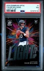 2024 Panini Donruss Optic Caleb Williams Light It Up #1 Rookie RC Bears PSA 7