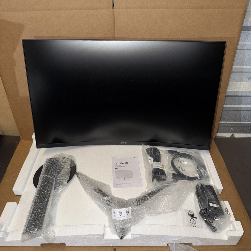KTC H32S17 32” Curved Gaming Monitor 165Hz 1ms HDMI/DP LED LCD Display - Image 2 of 4
