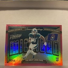 2022 Panini Prestige - Rookie Kenneth Walker III #SG-15 Xtra Points Pink /50 RC