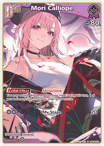Mori Calliope U hololive OFFICIAL CARD GAME hBP02-055 Quintet Spectrum ENGLISH - 第 1/1 張圖片