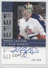2002 SP Authentic Future Watch 181/999 Pascal Leclaire #185 Rookie Auto RC 0f8