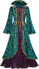 Winifred Sanderson Sisters Costumes Dress Women Hocus Pocus Costume Witch Cospla