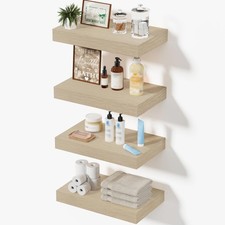 Mifurn Floating Shelves for Wall, Bathroom Shelves Over Toilet, Wall Shelves  B