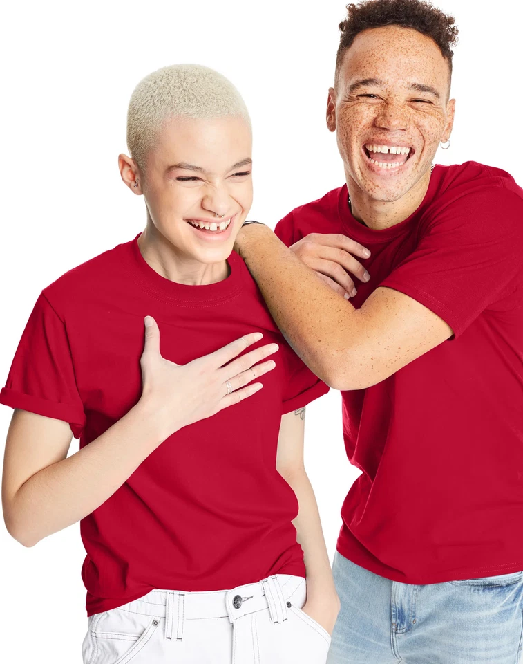 Camiseta Hanes Beefy-T Unisex Algodón Pesado (Tallas Grandes y Altas Disponibles)