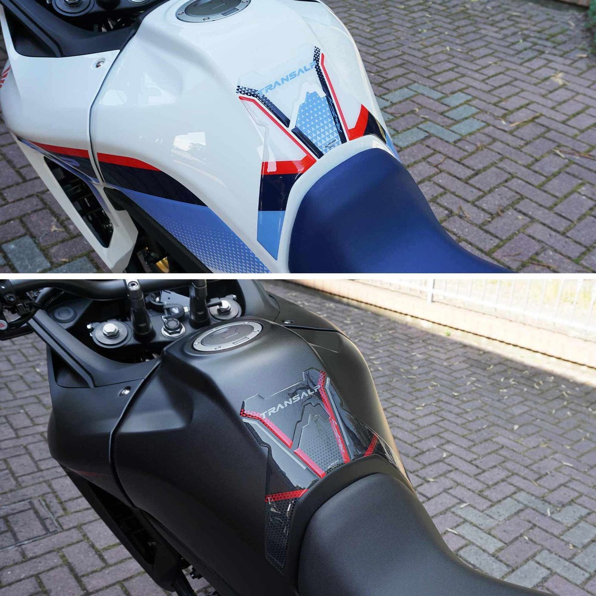 Adesivo Paraserbatoio 3D Per Honda Transalp 2023 - Decorazione E Protezione In Resina - Foto 13