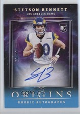 2023 Panini Origins Rookie Turquoise 14/25 Stetson Bennett IV #RASTB Auto 16wc