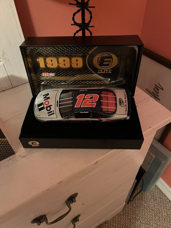 1999 Jeremy Mayfield #12 Mobil 1 125th Kentucky Derby 1/24 Elite NASCAR Diecast - Image 2 of 4