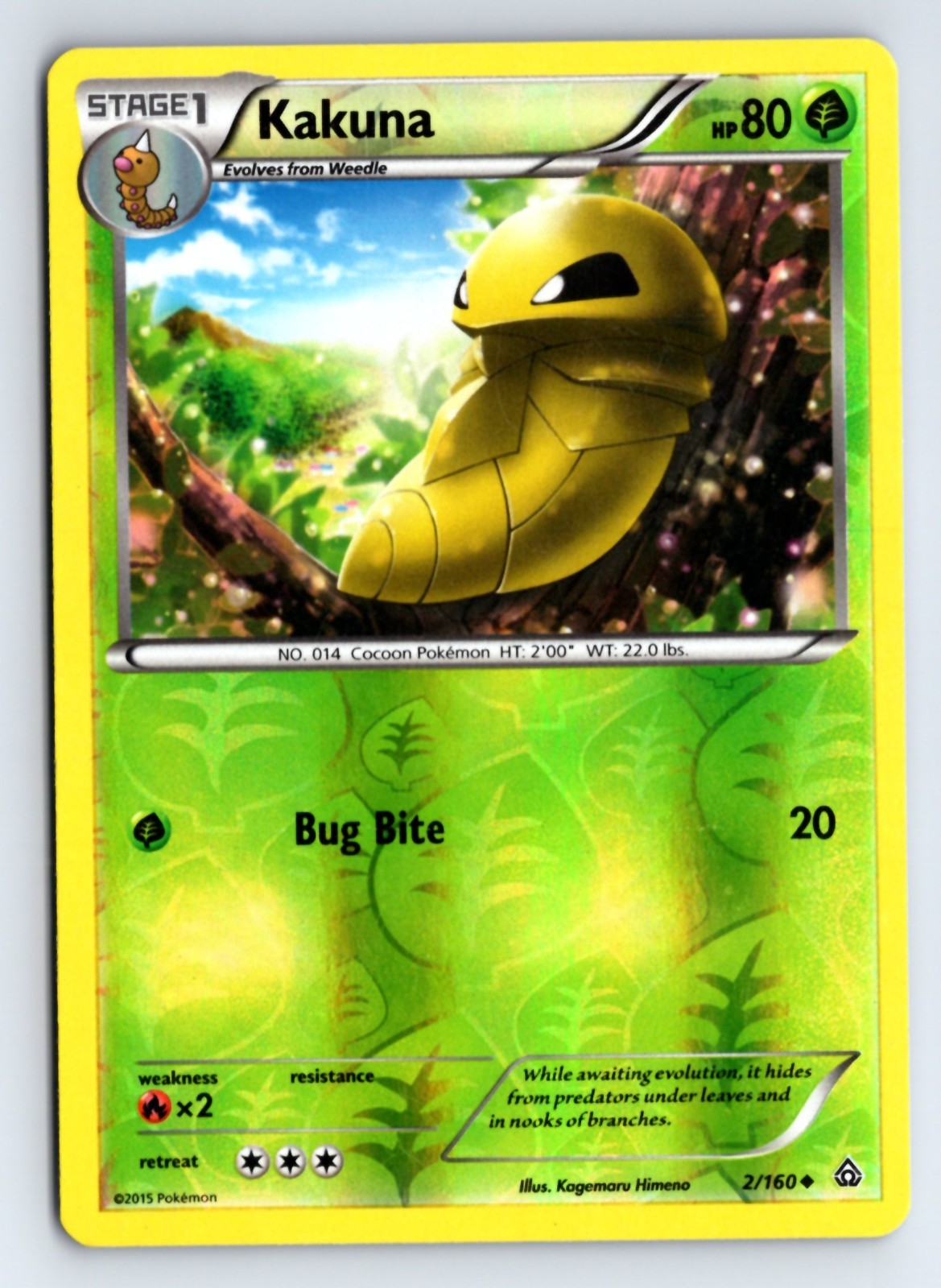 Kakuna -XY - Primal Clash- Reverse Holo